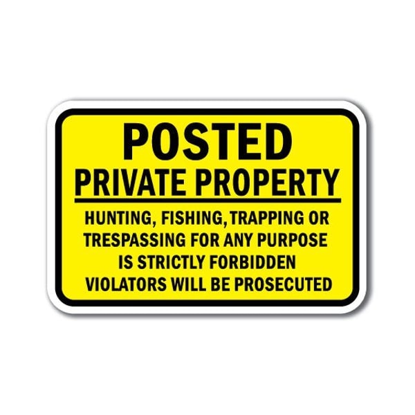 Safety Sign, 12 in Height, Aluminum, Posted - Posted Pri